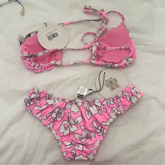 Princess Polly Pink Hibiscus Floral Bikini - Picture 5 of 5